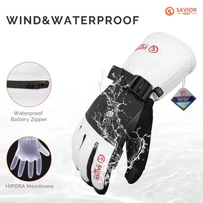 SAVIOR HEAT Heated Gloves 2.0 For Men Women with 7.4V 3000mAh Fast Charging