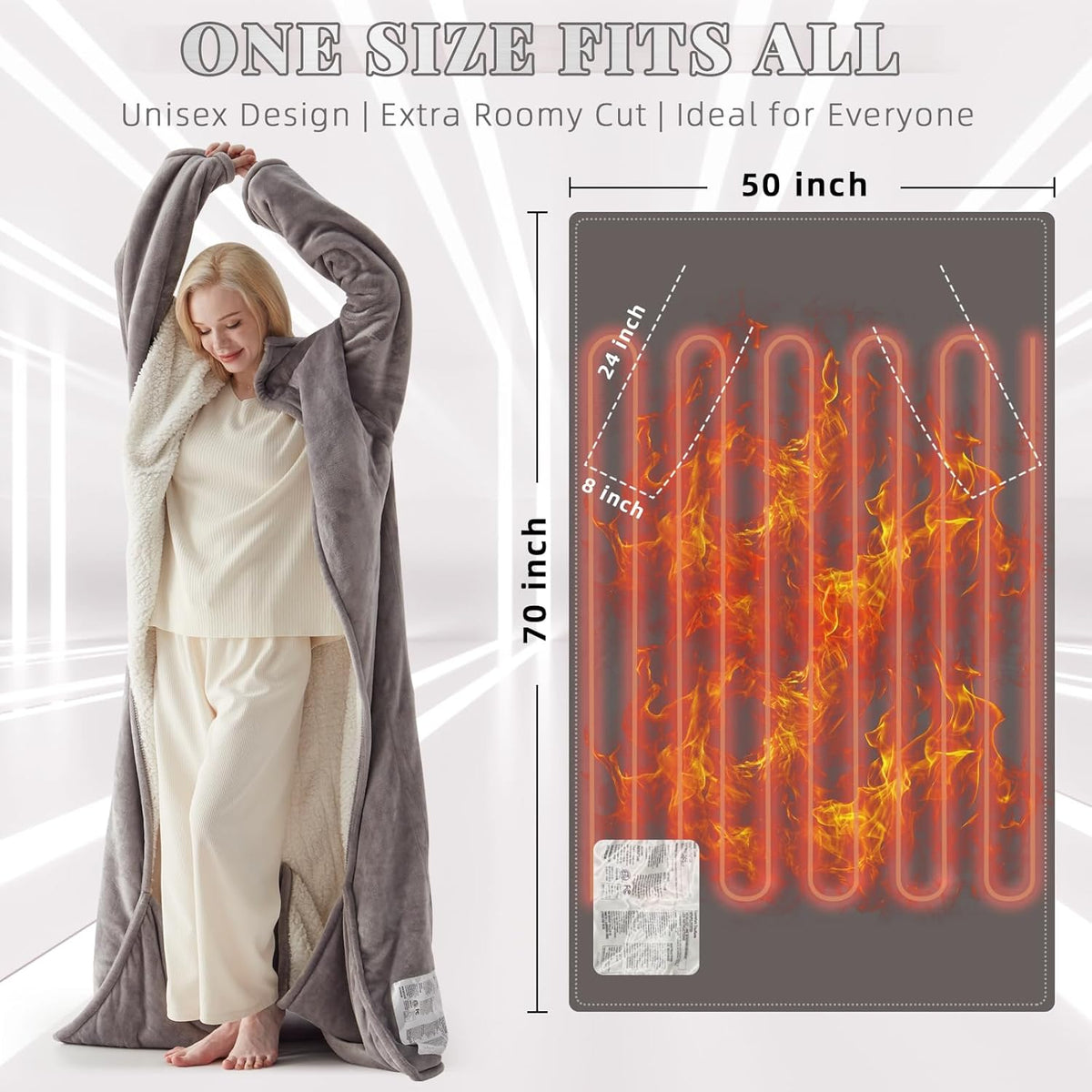 Blankie - Wearable heteated blank