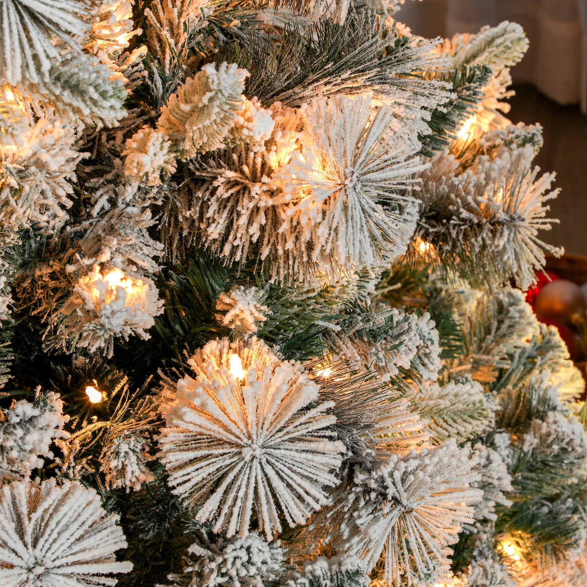 SnowDream Christmas Holiday Tree – Shimmering 350 LED Lights (With Free Decorative Ball)