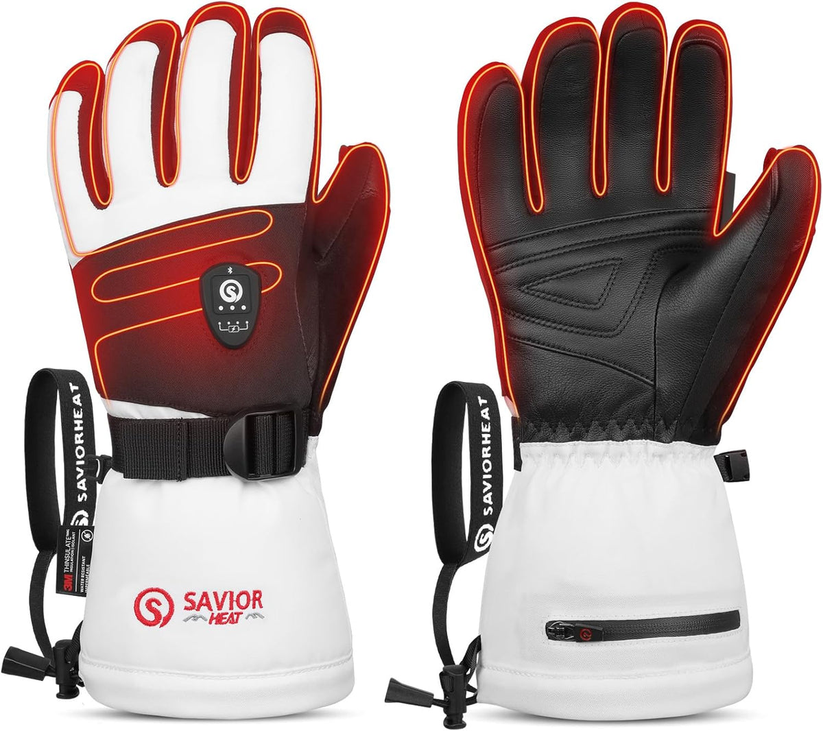 SAVIOR HEAT Heated Gloves 2.0 For Men Women with 7.4V 3000mAh Fast Charging