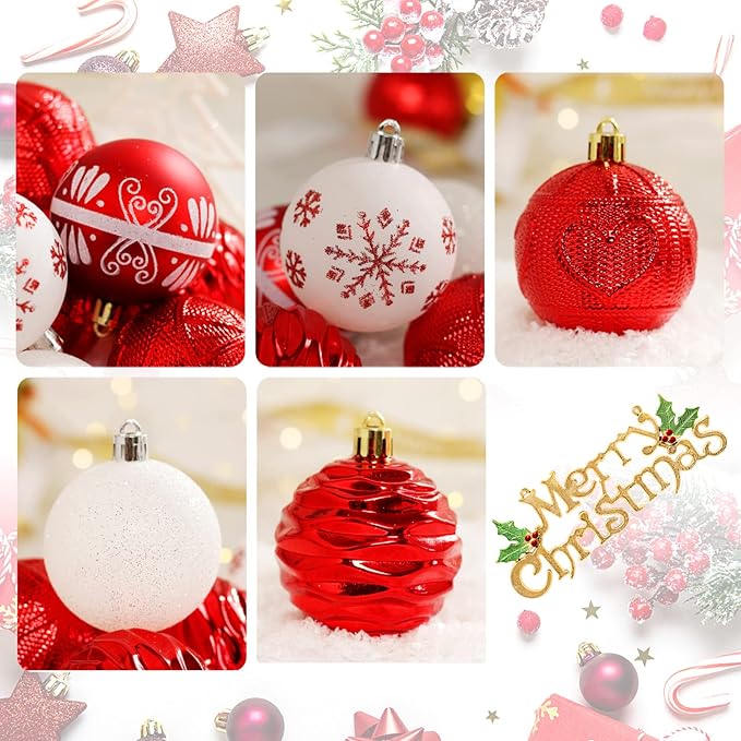 SnowDream Christmas Holiday Tree – Shimmering 350 LED Lights (With Free Decorative Ball)