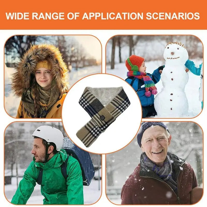 Waterproof Heated Scarf with 3 Heat Levels