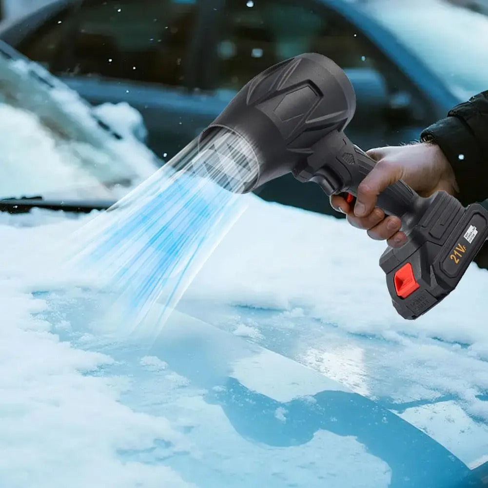 Professional Cordless Turbo Jet Fan - High-Velocity Portable Air Blower for Snow Removal, Car Detailing, Industrial Dusting (Includes Battery & Charger)